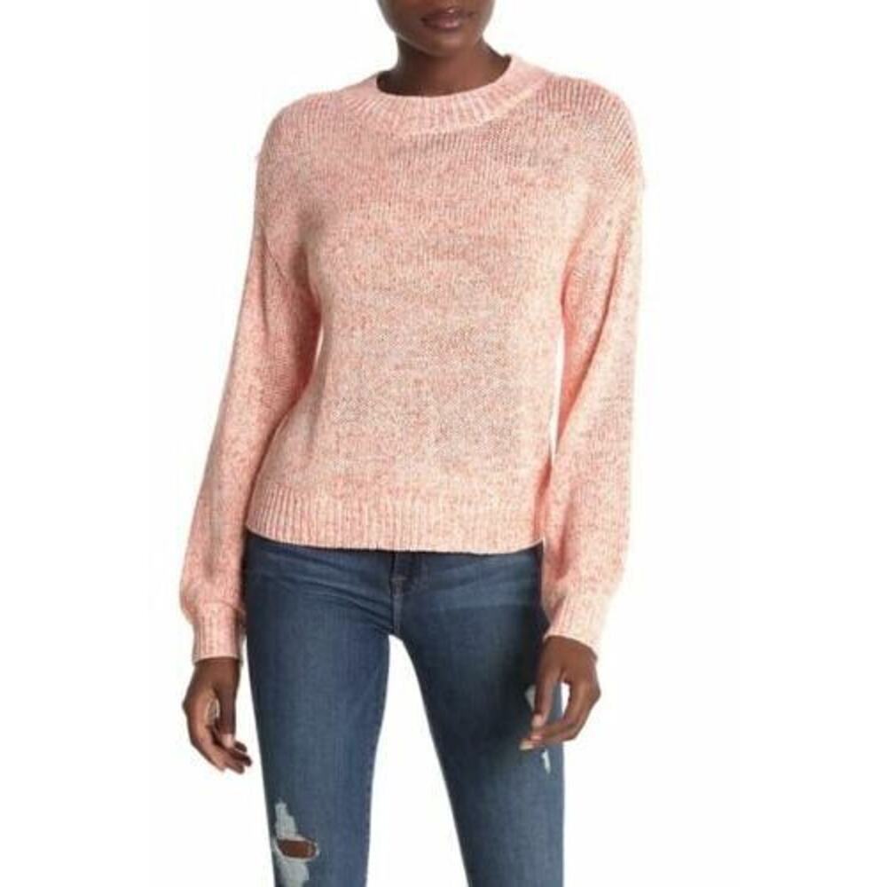 Abound Women's Coral Salmon‎ Spring Daze Marled Dolman Sweater XLarge